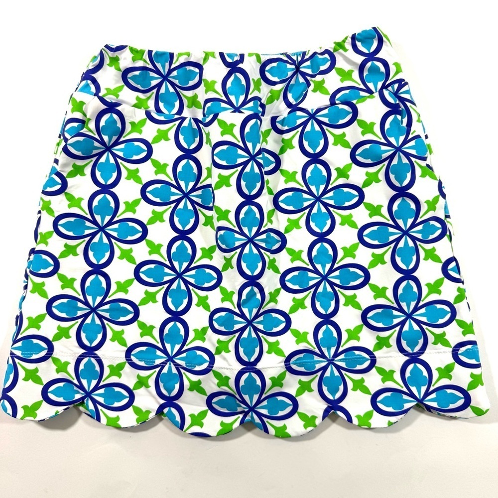 Katherine Way Scallop Hem Skort Size Small USA Preppy